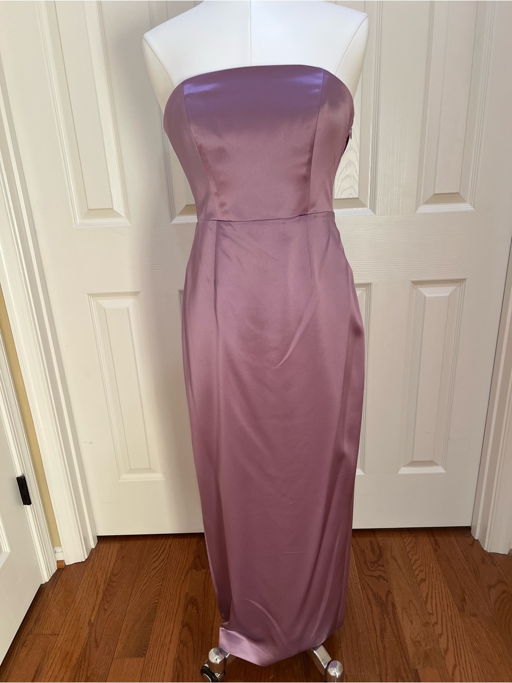 MILLY Riva Hammered Silk Satin Dress